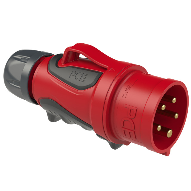 PCE CEE 插头 16A 5 极 IP44 GRIP