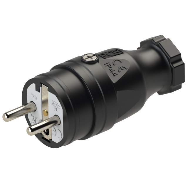 Safety plug rubber fb IP44 (black) series Taurus
