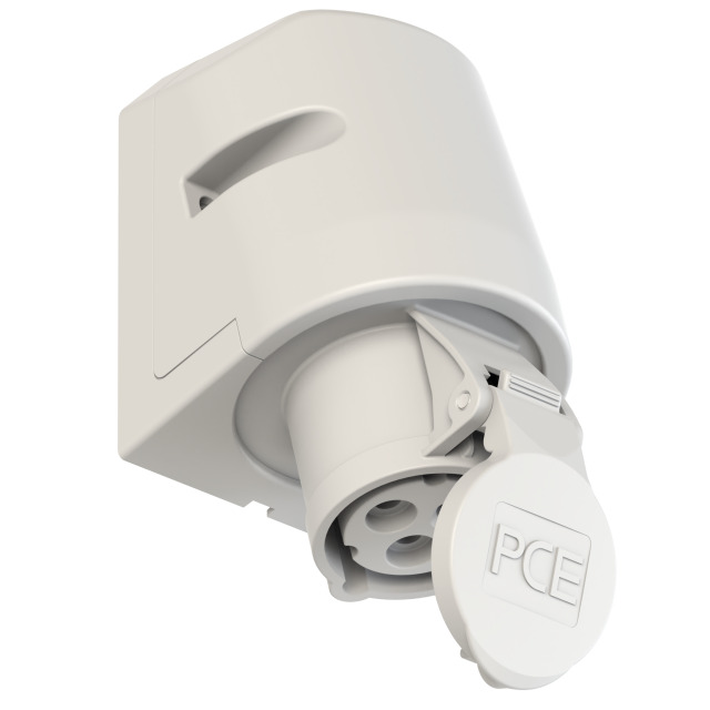 CEE-wall mounted socket 16A 3p 1h IP44
