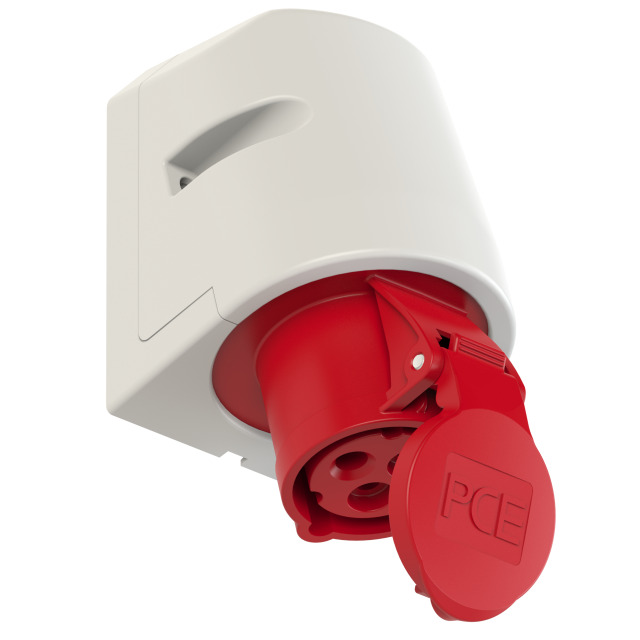 CEE-wall mounted socket 16A 3p 9h IP44