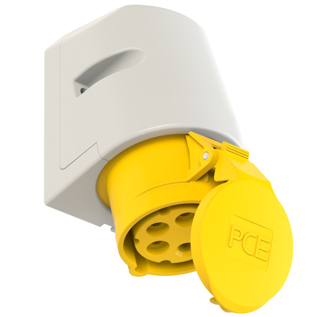 CEE-wall mounted socket 16A 5p 4h IP44