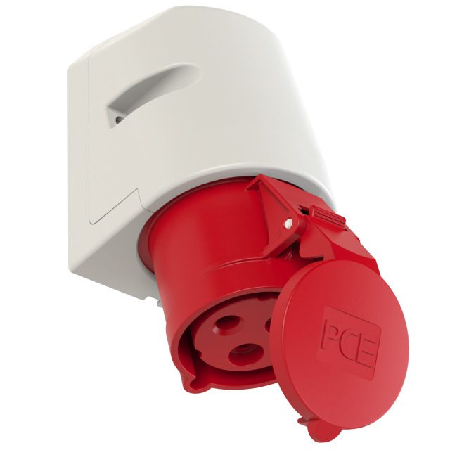 CEE-wall mounted socket 32A 3p 9h IP44