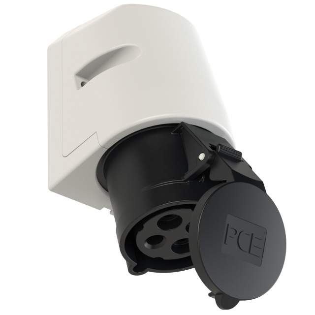 CEE-wall mounted socket 32A 4p 7h IP44