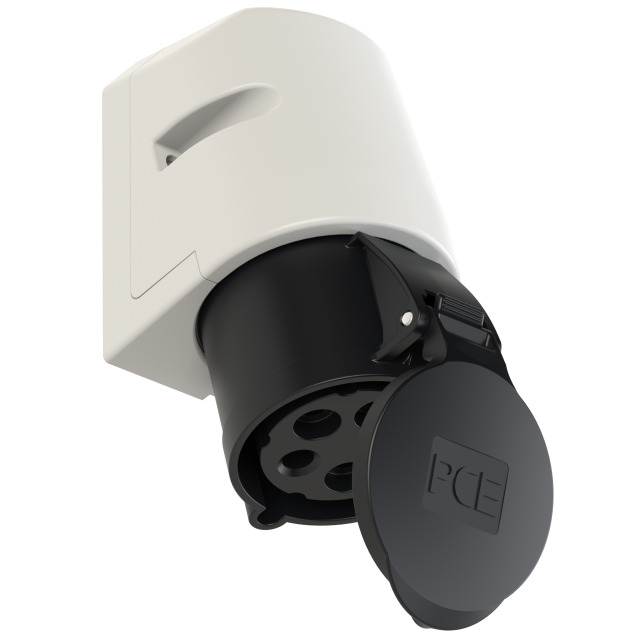 CEE-wall mounted socket 32A 5p 7h IP44