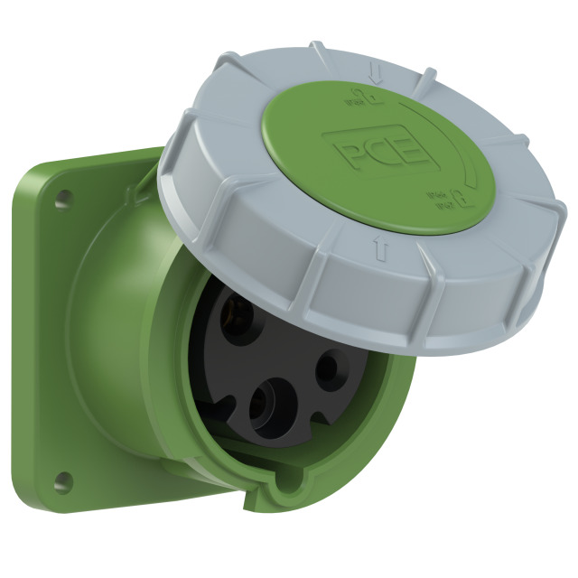 CEE-flanged sockets straight 63/125A