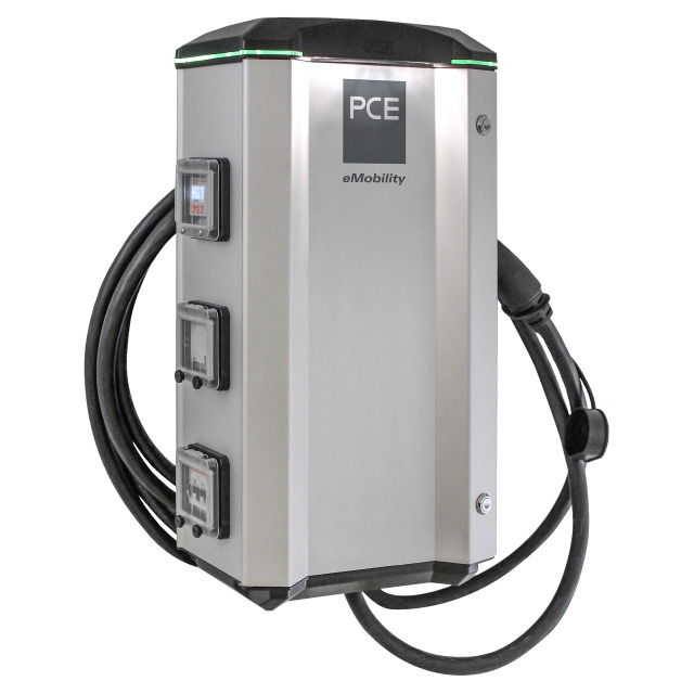Charging pole LS4 Mini 43kW TruckChar 4G ISO