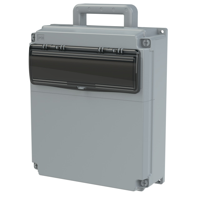 Empty enclosure OPOLE 14TE IP65/67 (with handle)