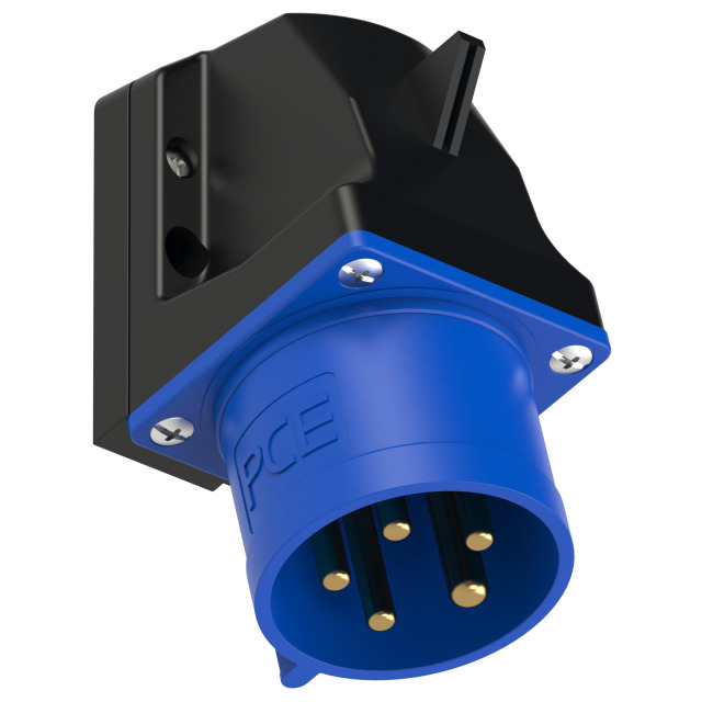 CEE-inlet wall mount 30A 4P5W 9h IP44 UL