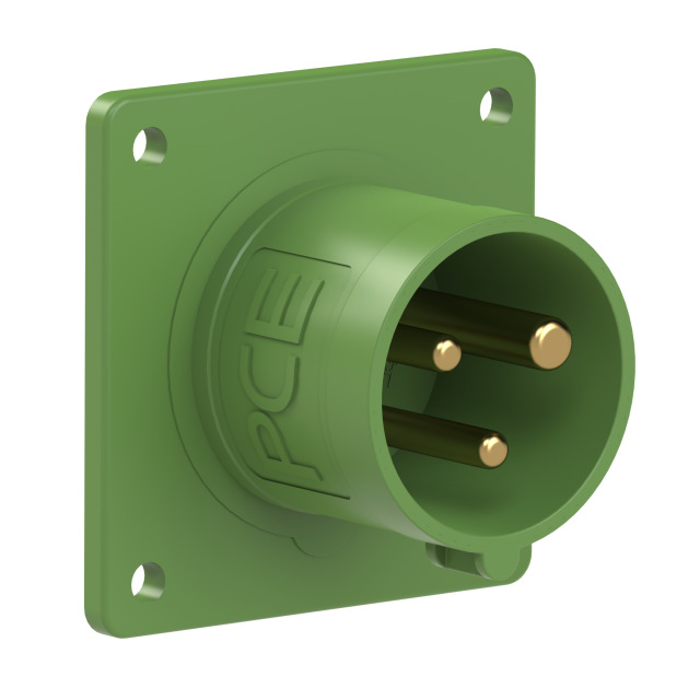 CEE-flanged plugs straight 16/32A