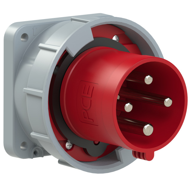 CEE-flanged plug straight 63A 4p 6h IP67 POWER TWIST