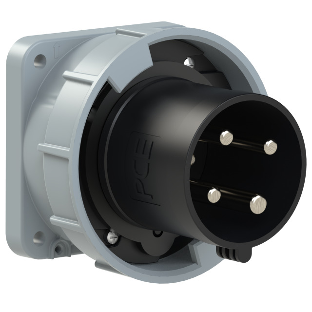 CEE-flanged plug straight 63A 4p 7h IP67 POWER TWIST