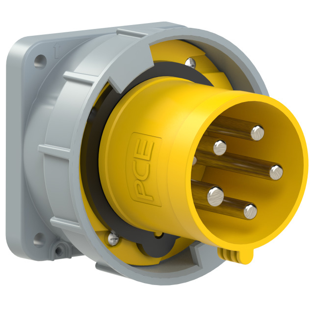 CEE-flanged plug straight 63A 5p 4h IP67 POWER TWIST