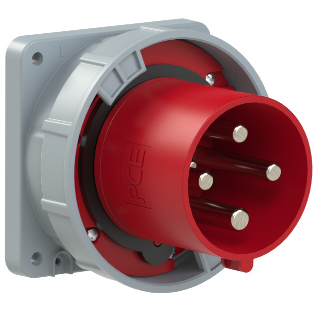 CEE-flanged plug straight 125A 4p 6h IP67 POWER TWIST