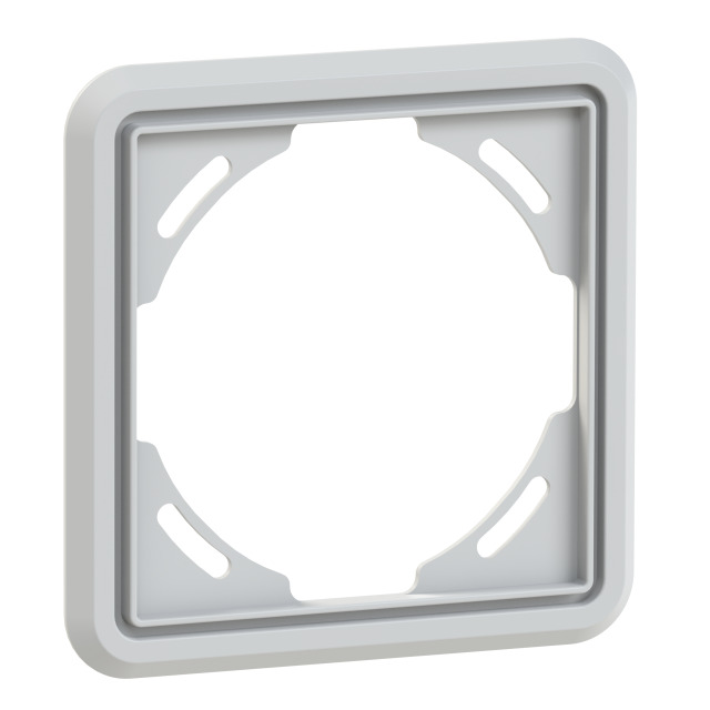 Cover frame light grey 1-way