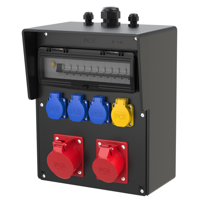 Distribution box rubber wall mounted SALZBURG BV 32/5 16/5 3xSSD CATdivM H IP54