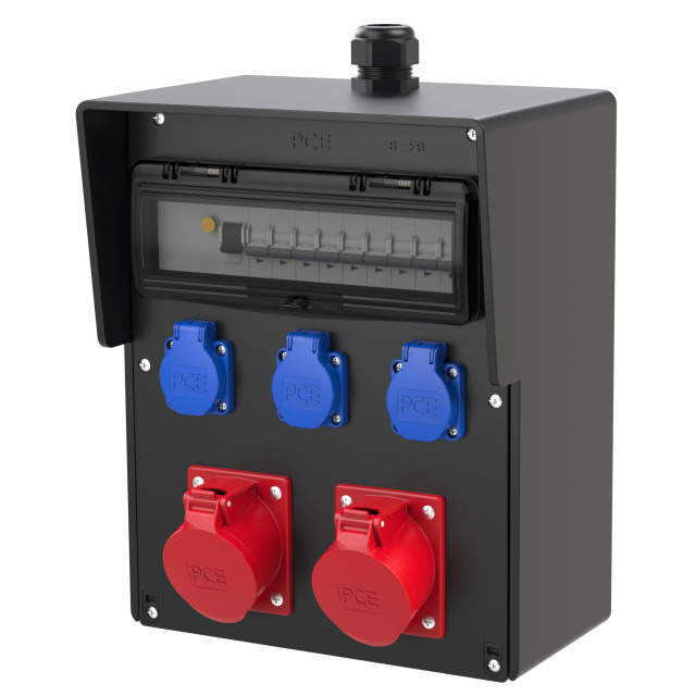 Distribution box rubber wall mounted SALZBURG BV 2x32/5 3xSSD M32oBVu HKL IP54