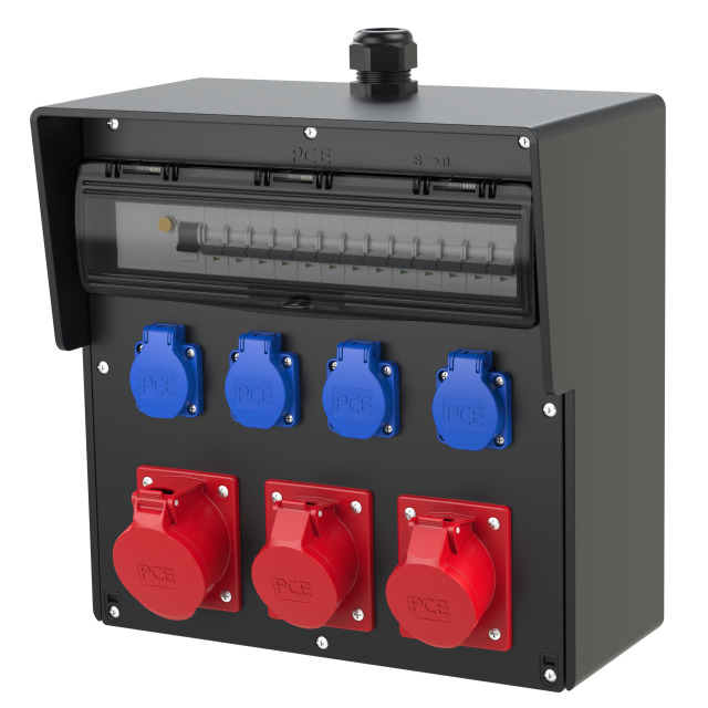 Distribution box rubber wall mounted Bruck BV 32/5 2x16/5 4xSSD M32o HKL Ea
