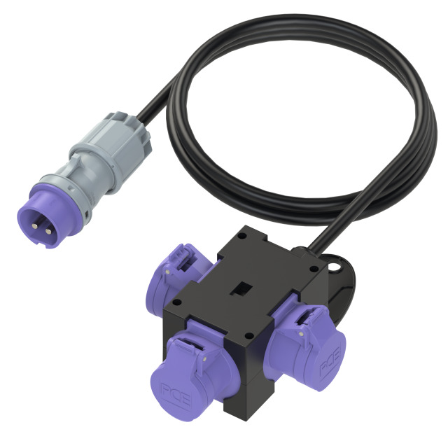 Distribution box plastic mobile ST.ANTON 3x16/2 24V 1.5m2G2.5H07St16 m.B IP44