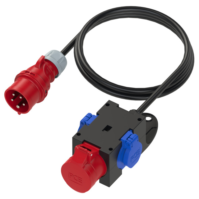 Distribution box plastic mobile ST.ANTON 16/5 2xSSD 1.5m5G1.5H07PW16 m.B IP44