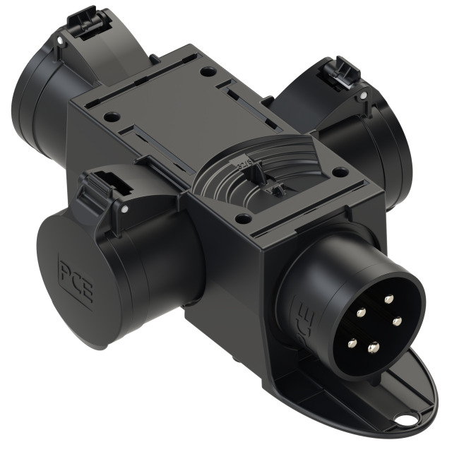 Distribution box plastic mobile ST.ANTON 4F 3x32/5 GS32/5 m.B IP44 black