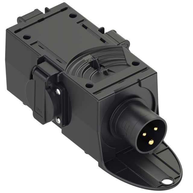 Distribution box plastic mobile ST.ANTON 4F 3xSSDda GS16/3 m.B IP44 black