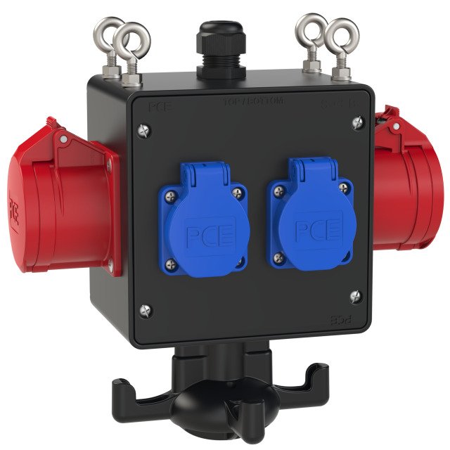 Distribution box rubber hanging version Eisenstadt HV 2x16/5 2xSSD M20